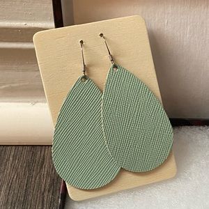 Nickel and Suede, Small, “Minty Fresh” Earrings